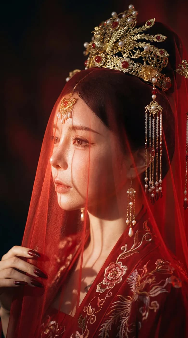 AI human — bridal editorial